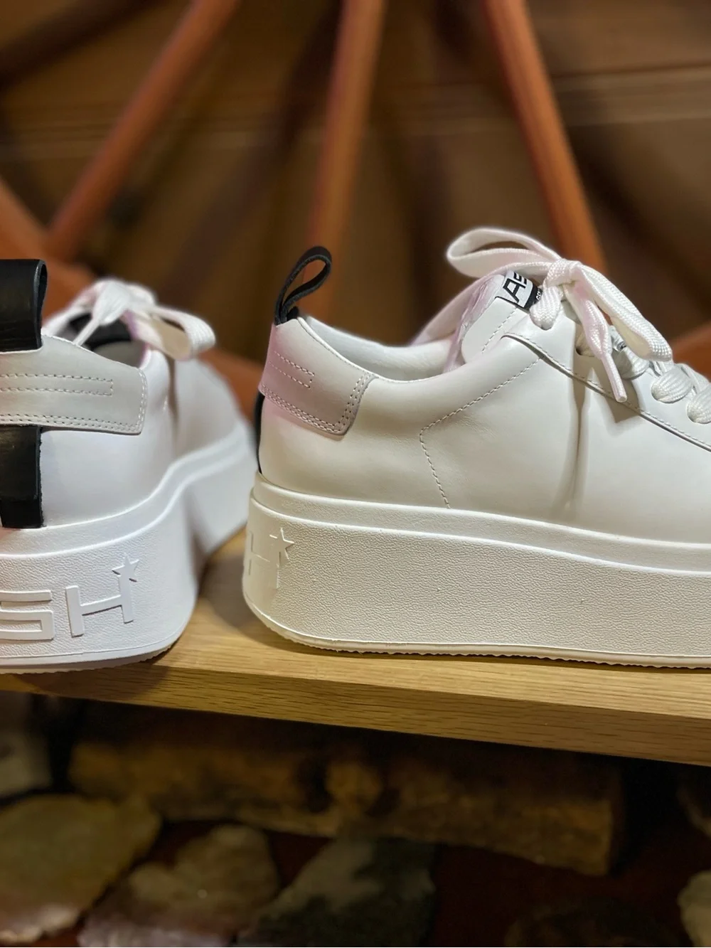 NIB ASH MOVE S - Chunky Platform Sneaker  Leather Upper EU 37 -US Sz range 6.5-7